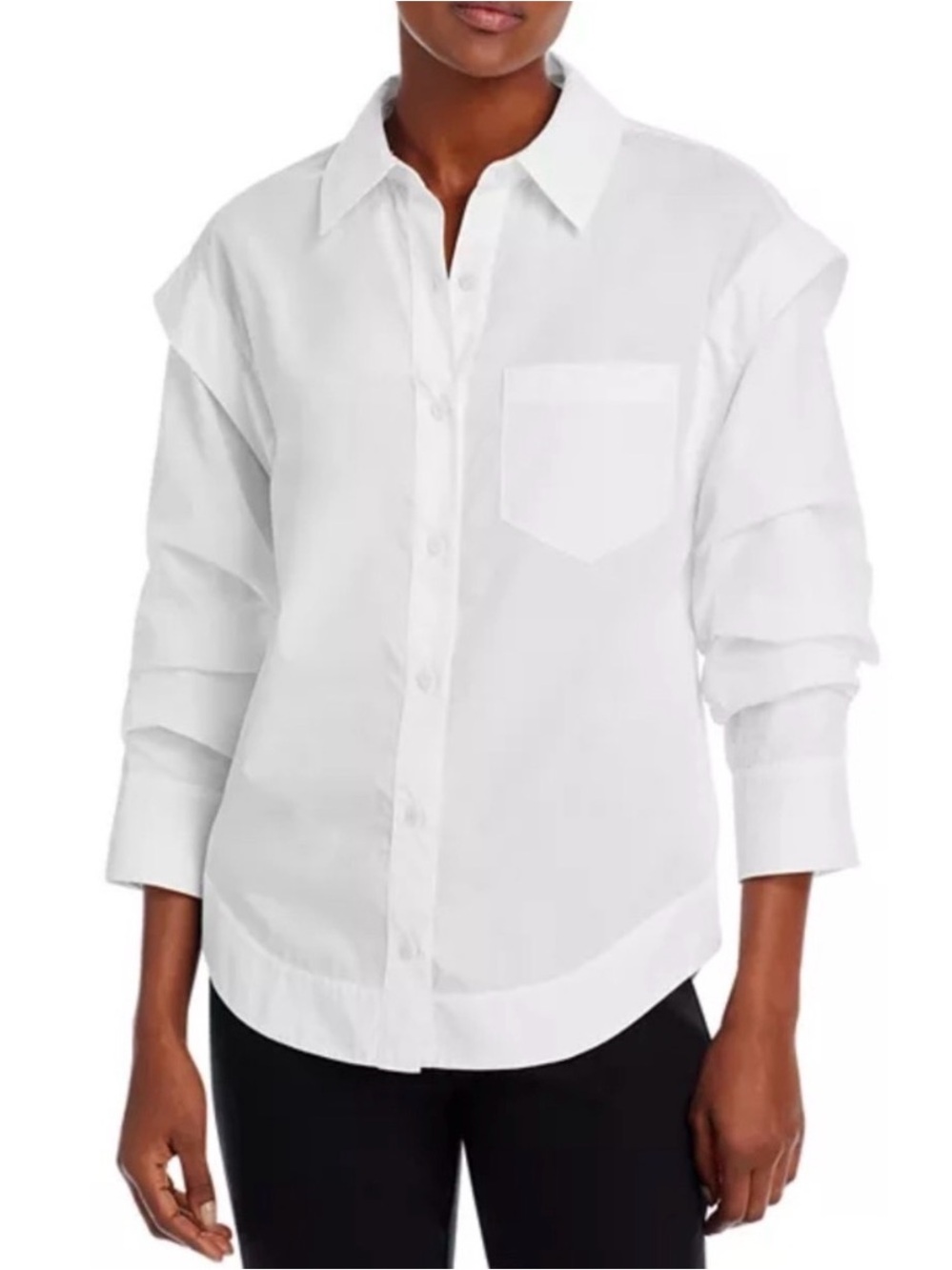 10 Crosby Derek Lam White Button-Down Shirt